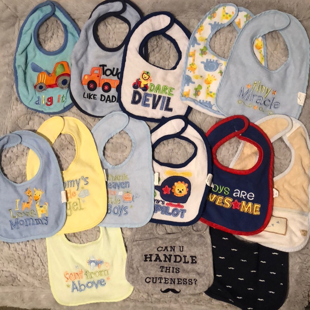 14 Baby Bibs Bundle